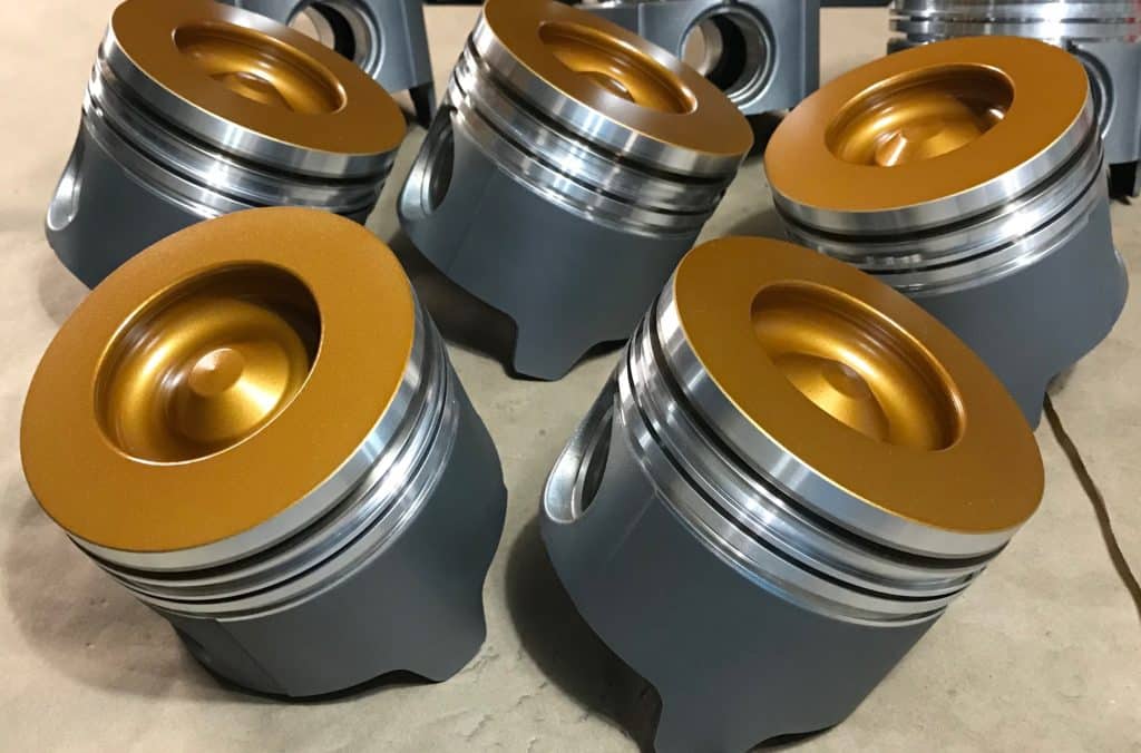 Set of 7.3L Pistons With Rings. Irate Diesel Performance