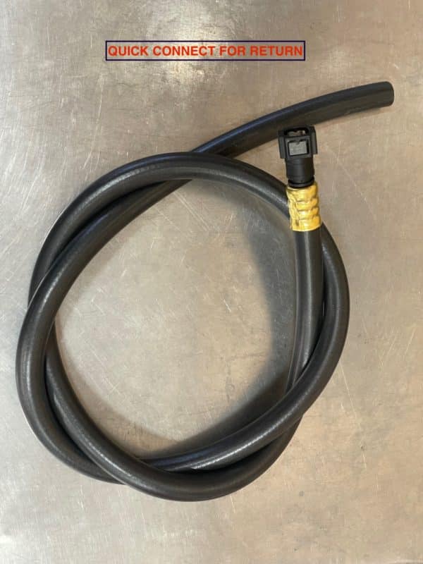 3/8 Pushlock Return hose with quick STRAIGHT fitting  to connect to Irate regulator