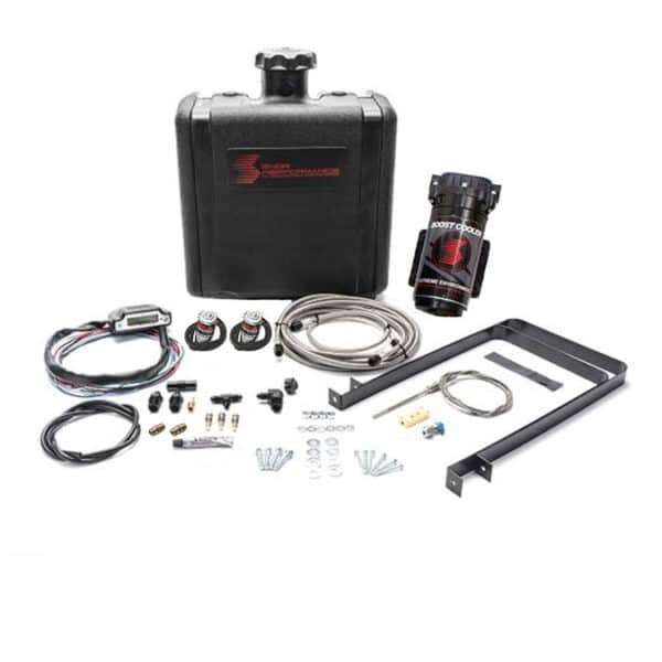 Diesel Stage 3 Boost Cooler Water-Methanol Injection Kit Ford 7.3/6.0/6.4/6.7 Powerstroke (Stainless Steel Braided Line, 4AN Fittings)