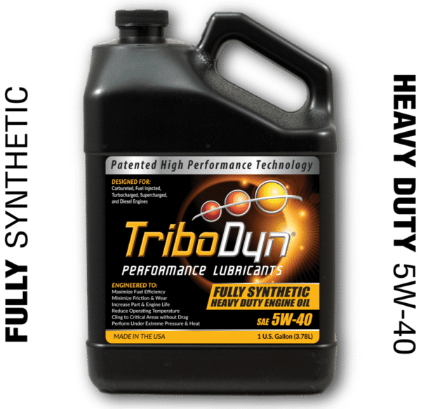 TriboDyn (Patented) 5W-40 Heavy Duty Full Synthetic Engine Oil - 1 Gallon