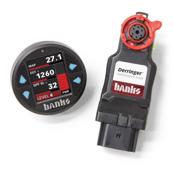 Banks Derringer Tuner, w/Super Gauge with ActiveSafety, includes Banks iDash 1.8 Super Gauge