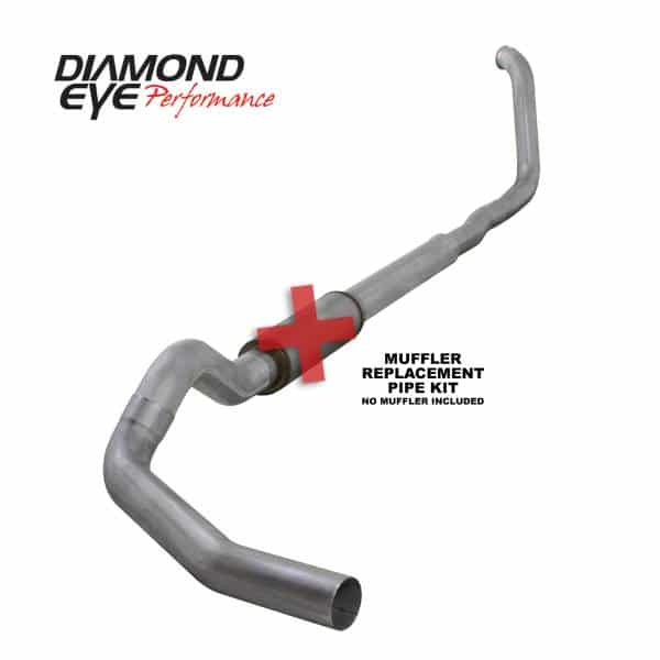 Diamond Eye Performance Exhaust Kit – ’99-’03 FORD 4″ ALUM – TURBO BACK SINGLE (MUFFLER REPLACEMENT) – K4318A-RP