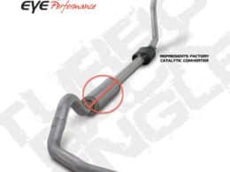 Diamond Eye 4" Stainless T409 Turbo Back Exhaust W/ Muffler Delete (94-97) K4306S-RP