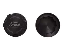 Bean Machine Ford Power Stroke Anodized Push On Radiator Cap Cover - Round