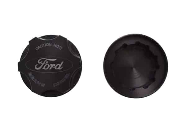 Bean Machine Ford Power Stroke Anodized Push On Radiator Cap Cover - Round